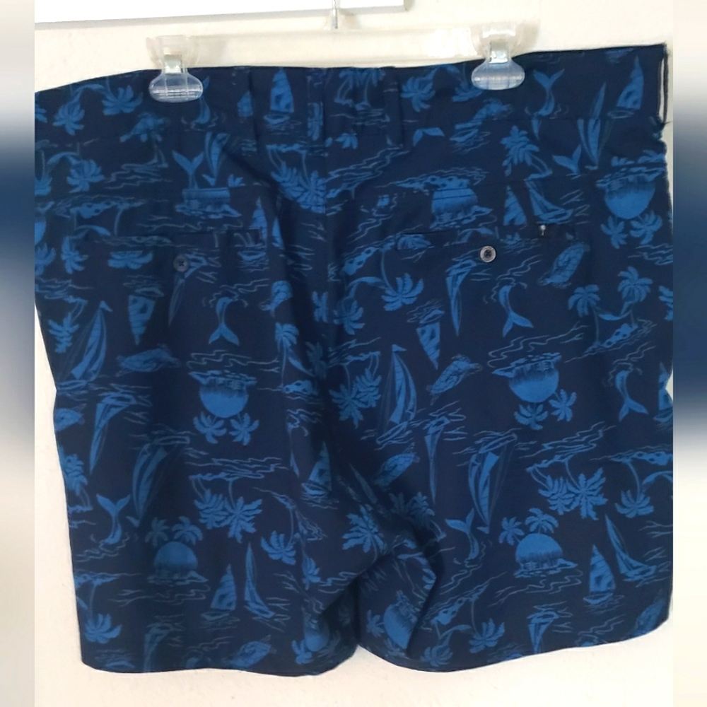 Trunks Navy Blue Patterned Shorts - Picture 2 of 4